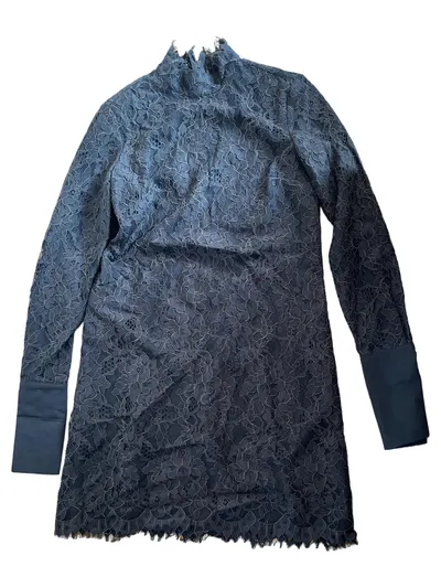Scotch & Soda Damen Spitzenkleid Schwarz Elegant Gr. XS