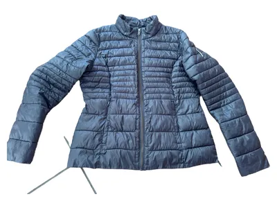 Bomboogie Damen Steppjacke XL Grau Casual Gesteppt Reißverschluss