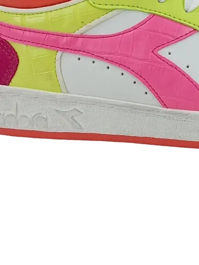 Diadora Damen Sneaker Mid Top Gr. 40 Mehrfarbig Neon Sportschuhe