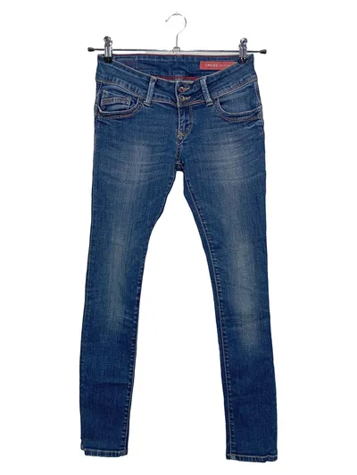 CROSS JEANS Damen Jeans Regular Fit W26/L31 Blau Melissa Casual