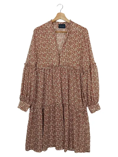 BIRGITTE HERSKIND Damen Freizeitkleid Gr. 38;M Braun Bohemian