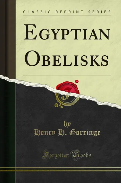 Forgotten Books Egyptian Obelisks Klassisch Grün Buch Reprint Serie