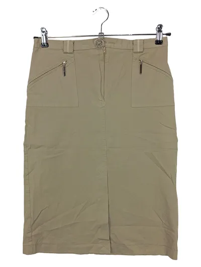 MARIELLA ROSATI Damen Faltenrock Midirock Beige Gr. 44/XXL Elegant Business