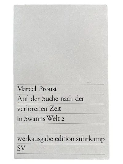 Marcel Proust In Swanns Welt 2 Suhrkamp Hardcover Roman Deutsch