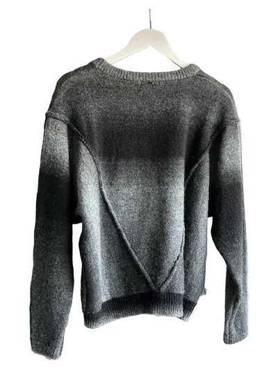 Khujo Pullover Damen Strickpullover Gr. 36;S Grau Farbverlauf Wolle Mix Winter