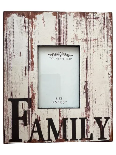 countryfield Bilderrahmen Family Vintage Holz Mehrfarbig Fotorahmen