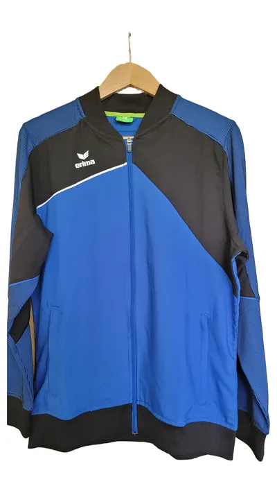 ERIMA Damen Trainingsjacke Sportjacke Gr. 42 Blau Polyester