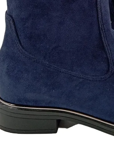 CAPRICE Damen Stiefel Gr. 40 Blau Wildlederoptik Flach Casual