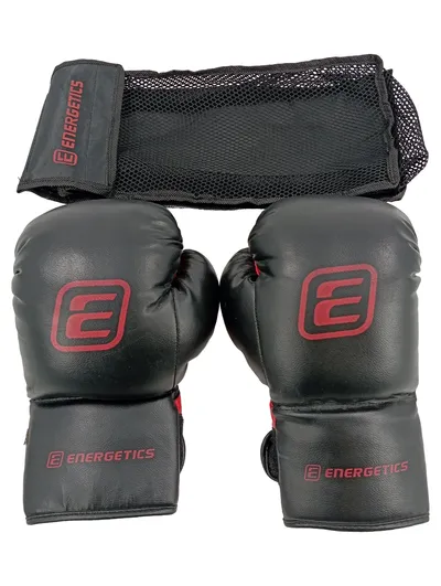 ENERGETICS Boxhandschuhe Herren Größe 10 Schwarz Training Kampf Sport
