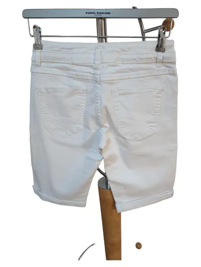 EDC by Esprit Damen Jeans Shorts Weiß Gr. 36 W28 Bermuda Denim
