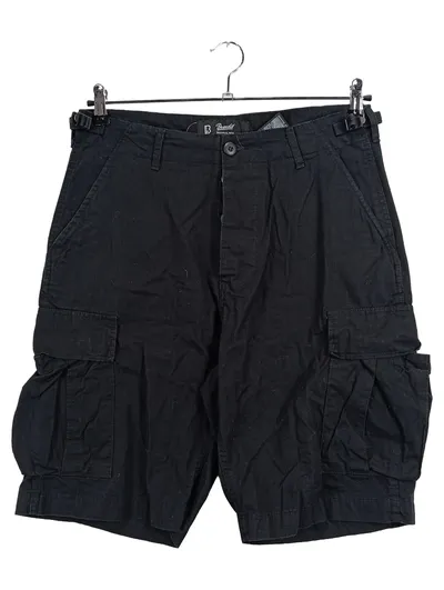 Brandit Cargo Shorts Herren Schwarz M W32 Bermuda Kurze Hose Baumwolle