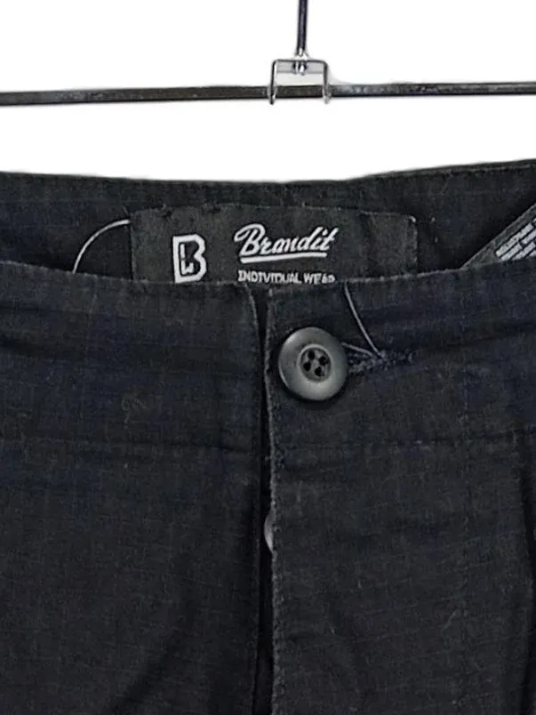 Brandit Cargo Shorts Herren Schwarz M W32 Bermuda Kurze Hose Baumwolle 3