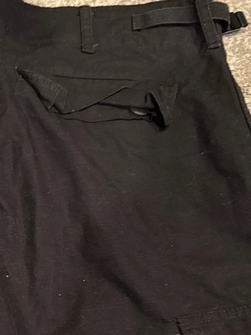 Brandit Cargo Shorts Herren Schwarz M W32 Bermuda Kurze Hose Baumwolle 4
