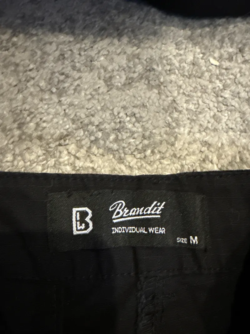 Brandit Cargo Shorts Herren Schwarz M W32 Bermuda Kurze Hose Baumwolle 5