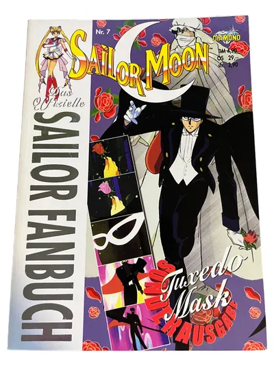 Sailor Moon Zeitschrift Nr. 7 Tuxedo Mask Ausgabe Offizielles Fanbuch Anime