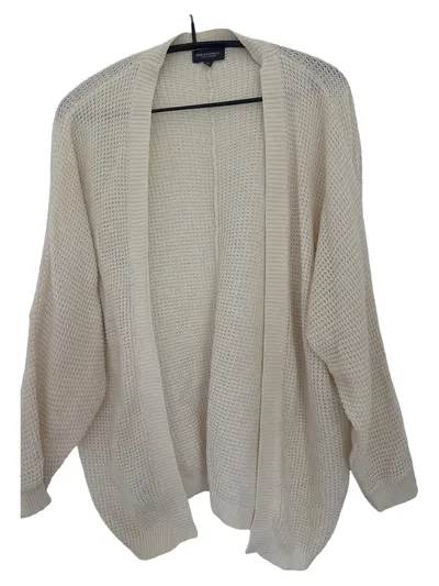 Broadway Strickjacke Damen Gr. 38/M Beige Cardigan Casual