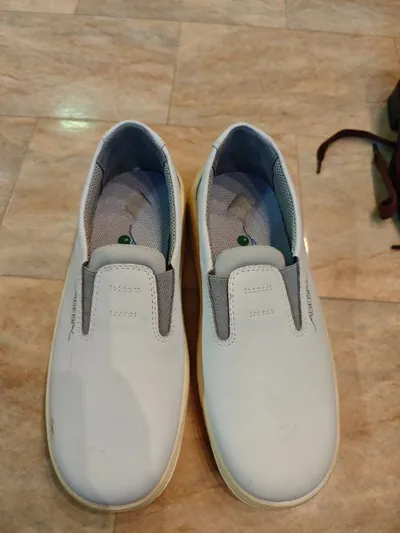 ABEBA Herren Arbeitsschuhe Slipper Weiß Gr. 42 Berufsschuhe Küche Pflege
