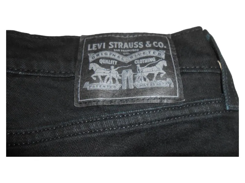 Levi's Damen Cut-Off Shorts Jeans Fransen Schwarz W30 L30 Baumwolle 3