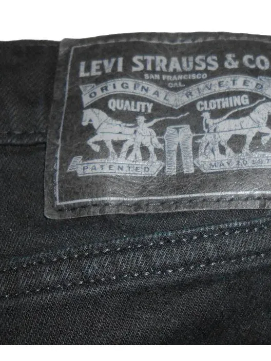 Levi's Damen Cut-Off Shorts Jeans Fransen Schwarz W30 L30 Baumwolle 4