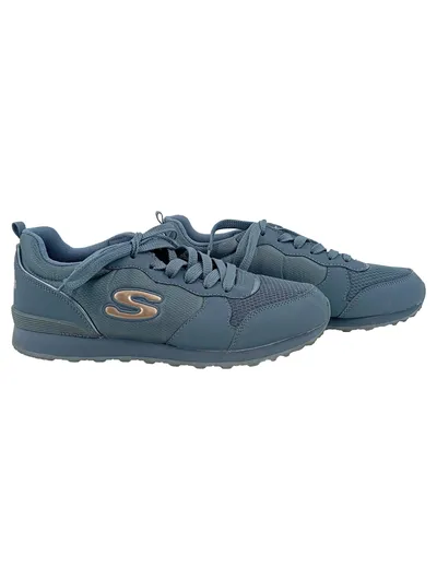 Skechers Damen Sneaker Low Blau Gr. 40 Air-Cooled Memory Foam