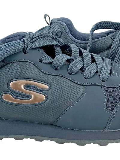 Skechers Damen Sneaker Low Blau Gr. 40 Air-Cooled Memory Foam