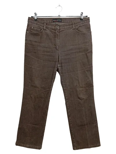 BRAX Damen Jeans Regular Fit Gr. 42 Braun MARY CULT Casual Stretch