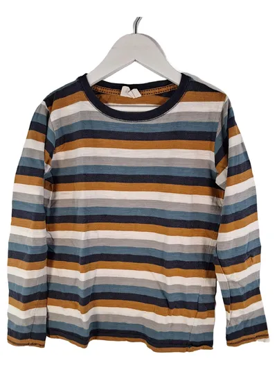 People Wear Organic Langarmshirt Kinder Gr. 140 Gestreift Bio-Baumwolle