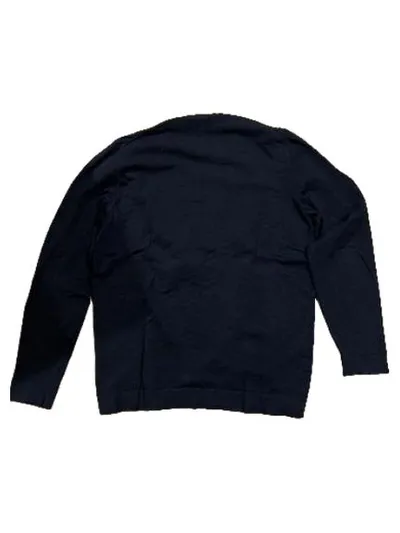 Pierre Cardin Herren Pullover Langarm Blau Zickzack Muster Gr. L