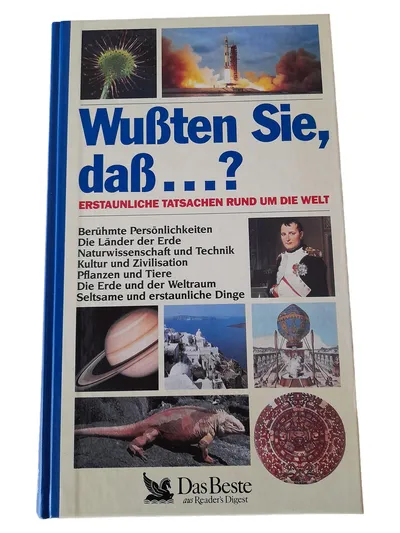 Reader's Digest Allgemeines Sachbuch Wissen Fakten Natur Technik Kultur