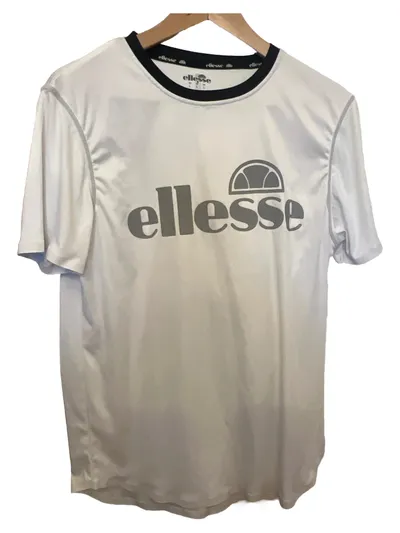 Ellesse Sport T-Shirt Herren Gr. L Weiß Polyester Sportlich