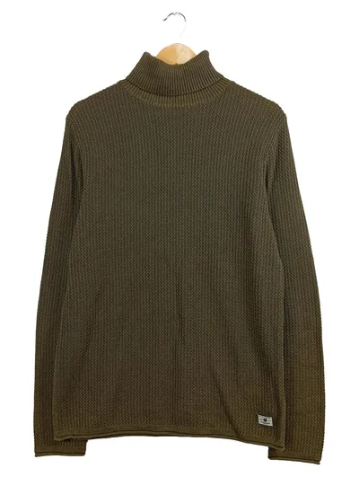 Jack & Jones Herren Rollkragenpullover Gr. M Oliv Strickpullover