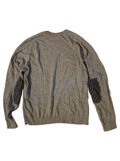Alpha Studio Pullover Herren Kaschmir Wolle Meliert Grau Gr. 48 M