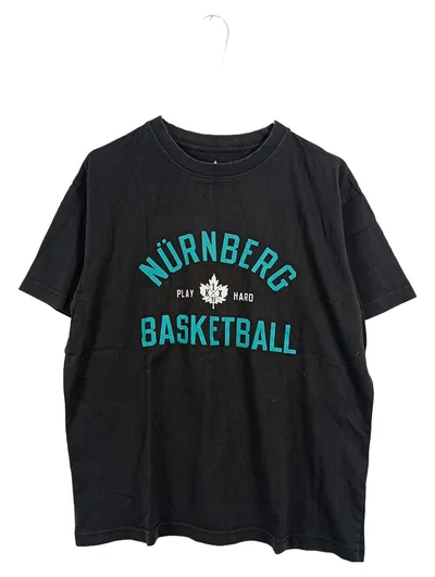 K1X Nürnberg Basketball T-Shirt Herren Gr. M Schwarz Sportshirt