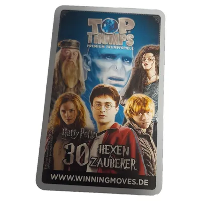 Harry Potter Top Trumps Kartenspiel Winning Moves Hexen Zauberer Kinder
