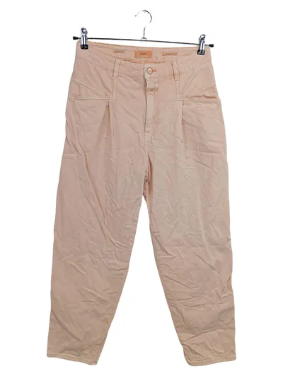 CLOSED Damen Jeans Regular Fit W29/38/M Beige Casual Pleated Hose