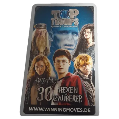 Winning Moves Harry Potter Top Trumps Kartenspiel Hexen & Zauberer