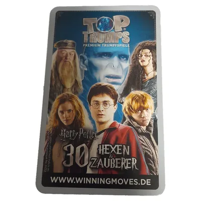 Winning Moves Harry Potter Top Trumps Kartenspiel Hexen & Zauberer Kinder