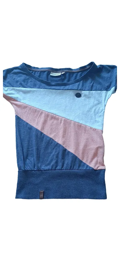 Naketano Damen T-Shirt Casual Mehrfarbig Gr. 36/S Baumwolle