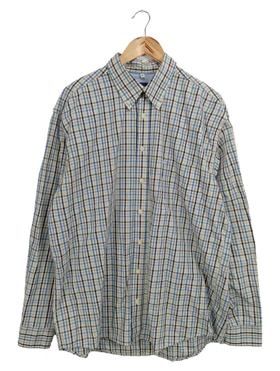 KENT CURWEN Herren Freizeithemd Kariert Blau Gr. XL/54 Casual Klassisch