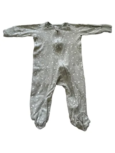 Perlimpinpin Baby Schlafstrampler Grün Sterne Gr. 62
