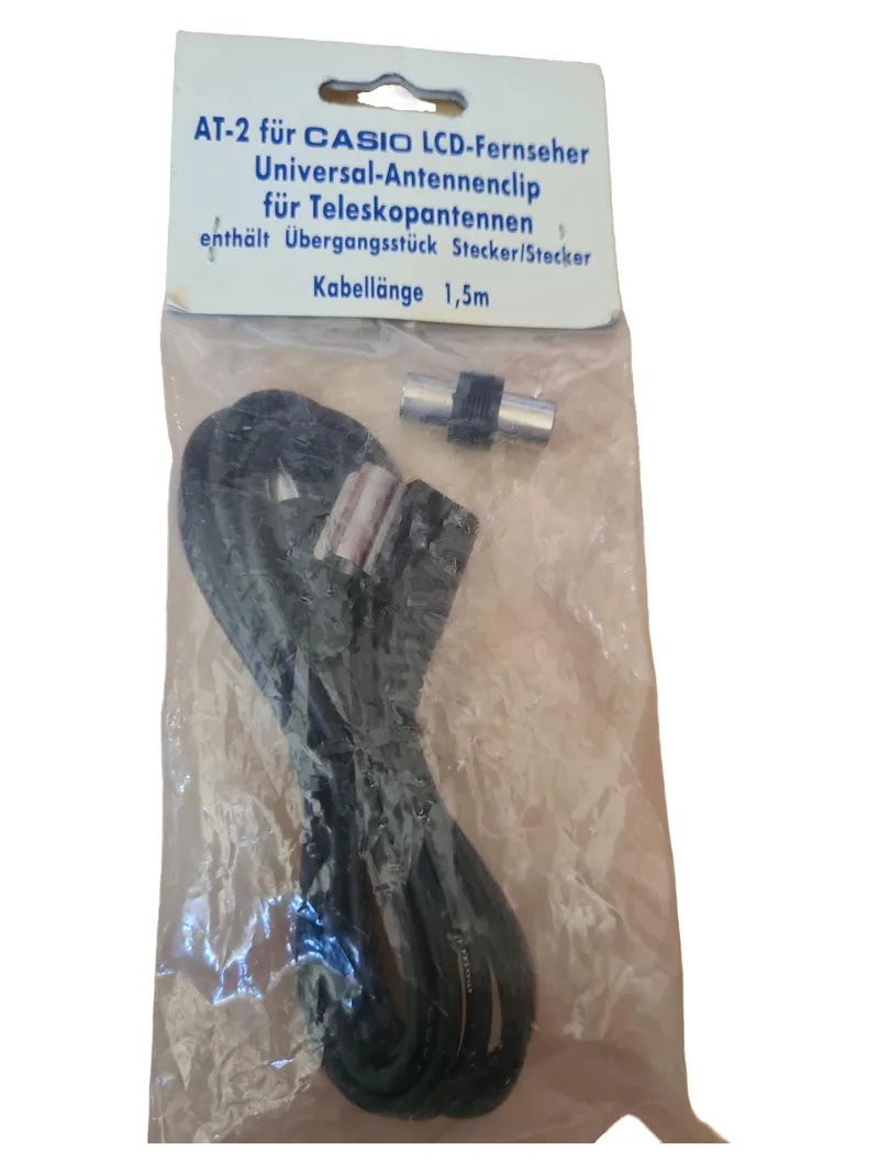 Casio Audiokabel Schwarz 1,5m Audio Kabel Stereo TV Receiver 1