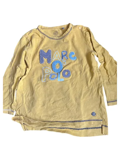 Marco Polo Langarmshirt Kinder Gr. 86 Gelb Casual Schriftzug