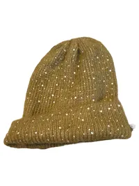 BIJOU BRIGITTE Mütze Damen Braun Casual Strasssteine Beanie 1