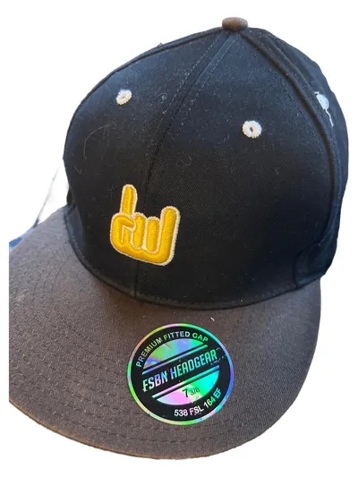 FISHBONE Herren Cap Mütze Schwarz Casual Größe US 7 3/8