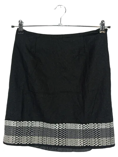 ANNE L. Damen Faltenrock Midirock Elegant Klassisch Schwarz Gr. 38 M