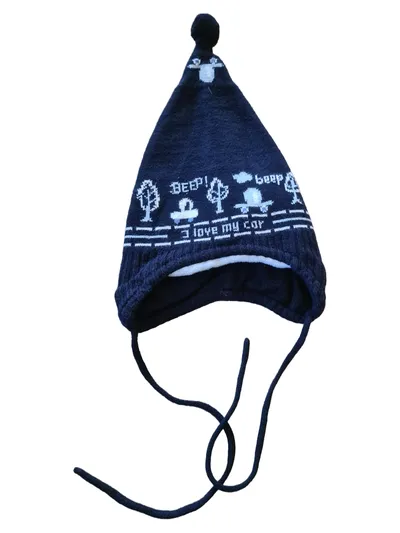 Maximo Kinder Mütze Blau Casual Grafisch Wolle Zipfelmütze