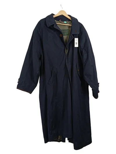 Quattro Loden Herren Mantel Klassisch Gr. 50/L Dunkelblau Polyester