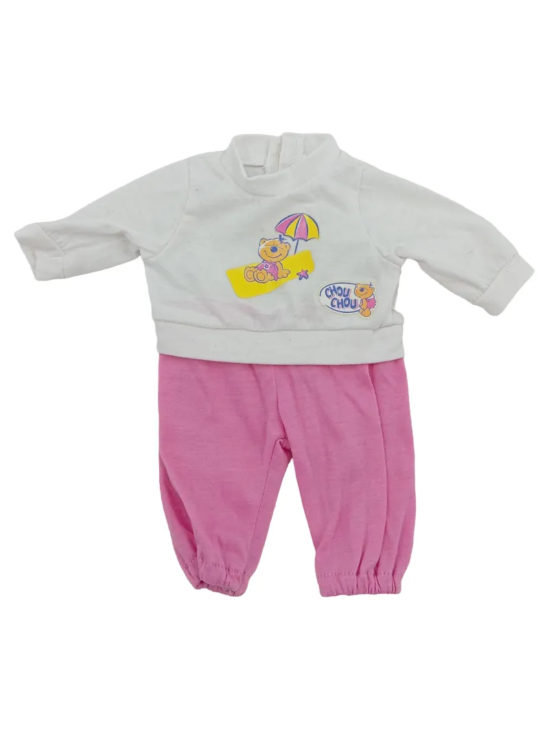 CHOU CHOU Puppenkleidung Set Shirt Hose Grafisch Tiermotiv Mehrfarbig 1