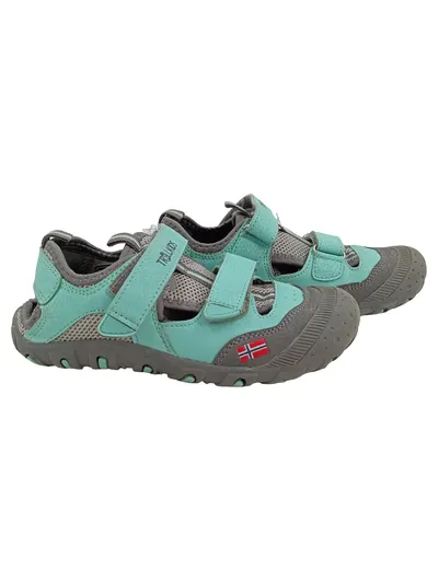 Trollkids Outdoorsandalen Kinder Gr. 31 Türkis Grau Klettverschluss