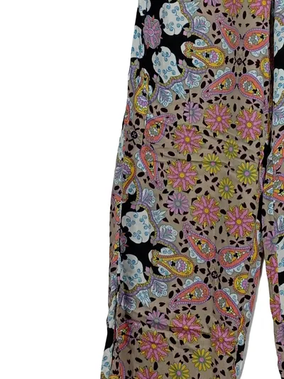 LASCANA Damen Stoffhose Haremshose Gr. 34 Paisley Boho Viskose